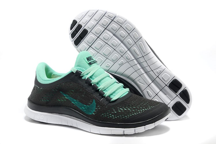 Nike Free 3.0 V5 Mens Running Shoes Black Green - Click Image to Close